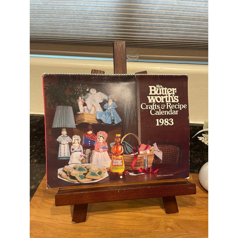 Vintage 1983 Mrs. Butterworth's Crafts & Recipe Calendar